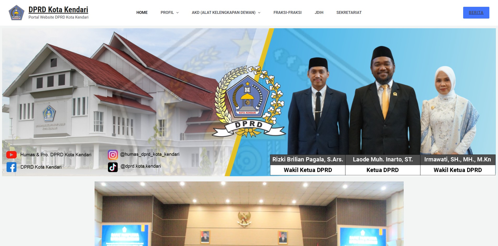 Website DPRD Kota Kendari